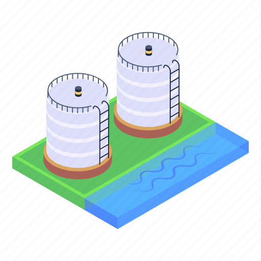Granary, silos, storage silos, depot, reservoirs icon - Download on Iconfinder