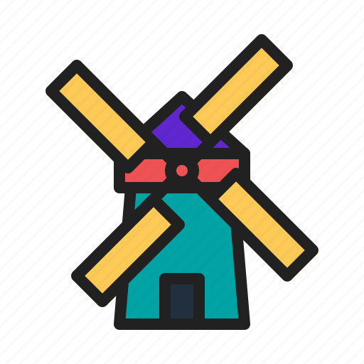 Windmill, wind, farm, mill, grinder icon - Download on Iconfinder