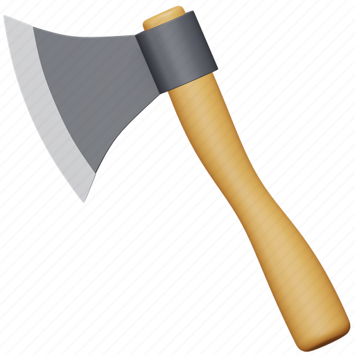 Axe, farm, agriculture, hatchet, chop, tool, weapon 3D illustration - Download on Iconfinder