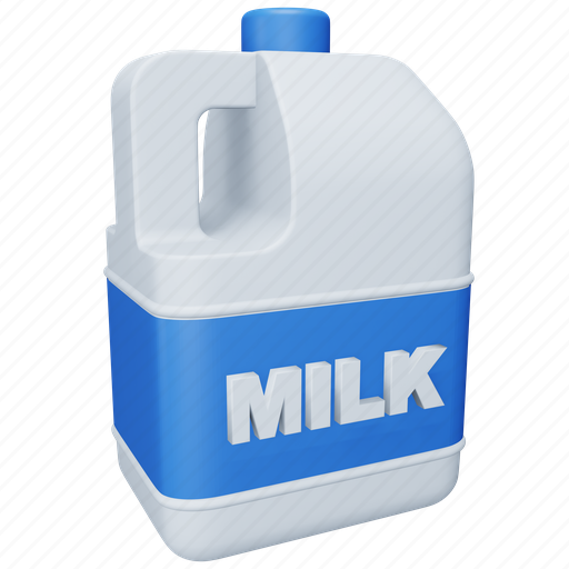 Milk, bottle, farm, agriculture, cream, dairy, product 3D illustration - Download on Iconfinder
