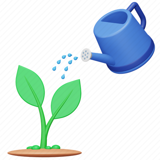Watering, plants, farm, agriculture, can, farming, gardening 3D illustration - Download on Iconfinder