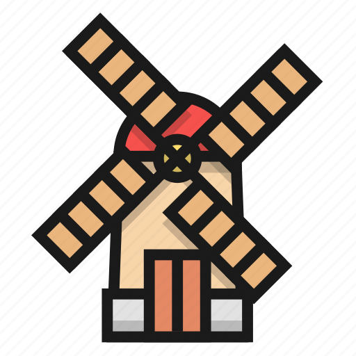 Building, farm, propeller, windmill icon - Download on Iconfinder