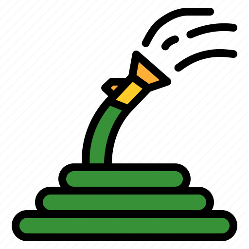 Hose, fire, house, water, garden, watering icon - Download on Iconfinder