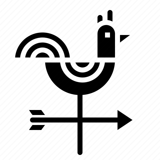 Farm, gardening, rooster, vane, weathercock, wind icon - Download on Iconfinder