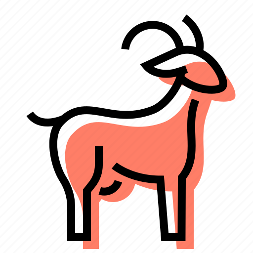 Goat, farm, animal, horns icon - Download on Iconfinder