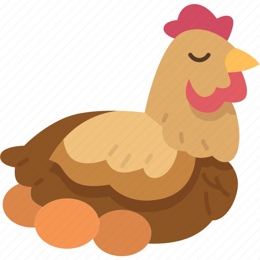 Laying, hen, poultry, farm, eggs icon - Download on Iconfinder