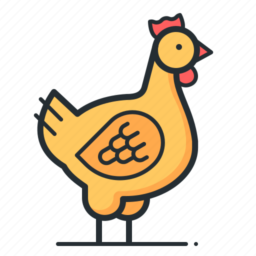 Hen, poultry, farm, livestock icon - Download on Iconfinder