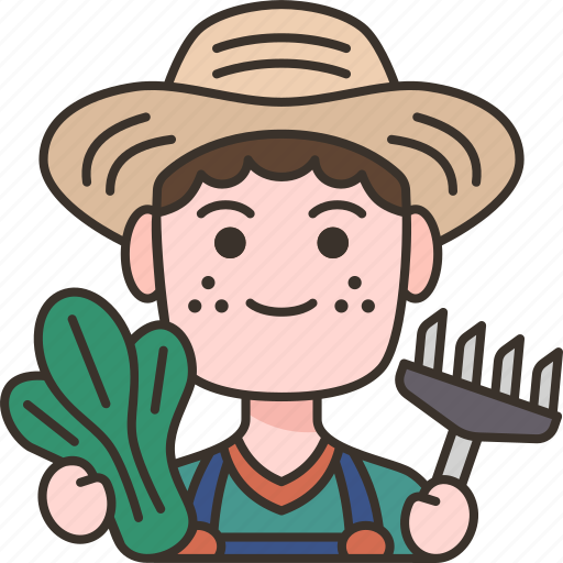 Farmer, agriculture, harvest, rancher, working icon - Download on ...