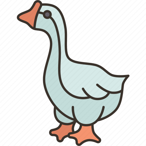 Goose, animal, domestic, farming, agriculture icon - Download on Iconfinder