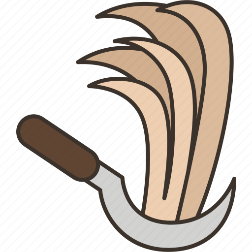 Harvest, sickle, cut, rice, agriculture icon - Download on Iconfinder