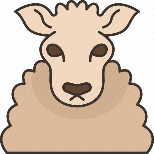 Sheep, farm, pasture, domestic, meadow icon - Download on Iconfinder
