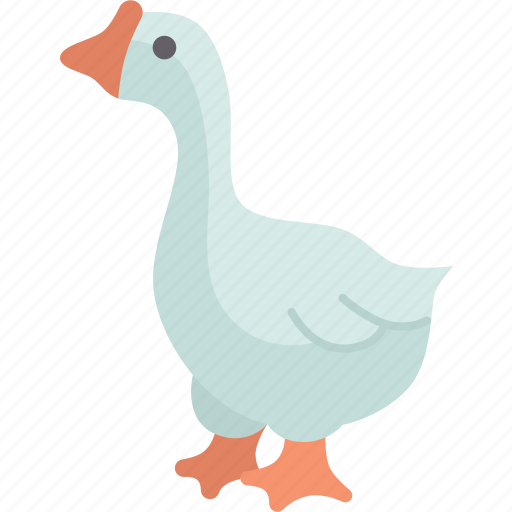 Goose, animal, domestic, farming, agriculture icon - Download on Iconfinder