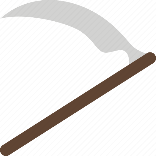 Scythe, mowing, blade, cut, tool icon - Download on Iconfinder