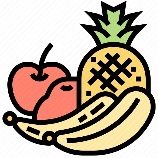 Banana, fruits, juicy, pineapple, vitamin icon - Download on Iconfinder