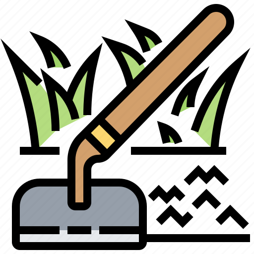Gardening, grass, hoe, plowing, soil icon - Download on Iconfinder