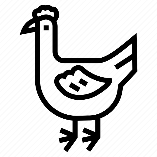 Hen, chicken, farm, food icon - Download on Iconfinder
