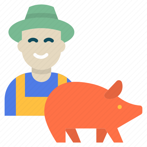 Agriculture, farmer, gardening, landscape, pig icon - Download on Iconfinder