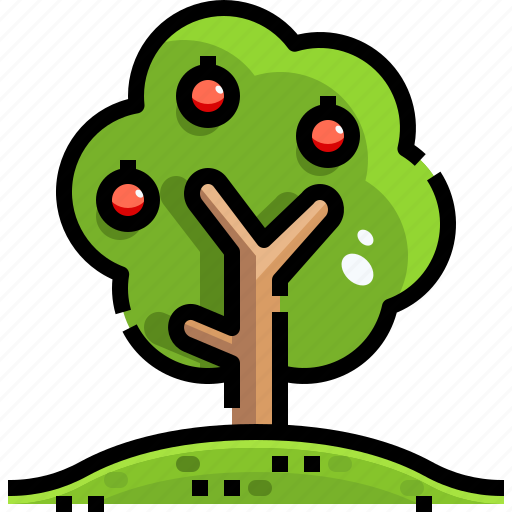 Apple, botanical, fruit, garden, gardening, tree, yard icon - Download on Iconfinder