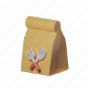 paper bag, food, delivery, package