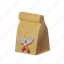 paper bag, food, delivery, package 