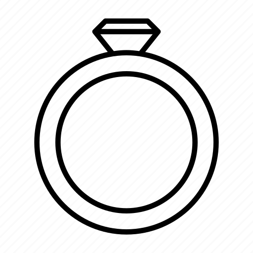 Circle, fiance ring, ring, wedding ring icon - Download on Iconfinder