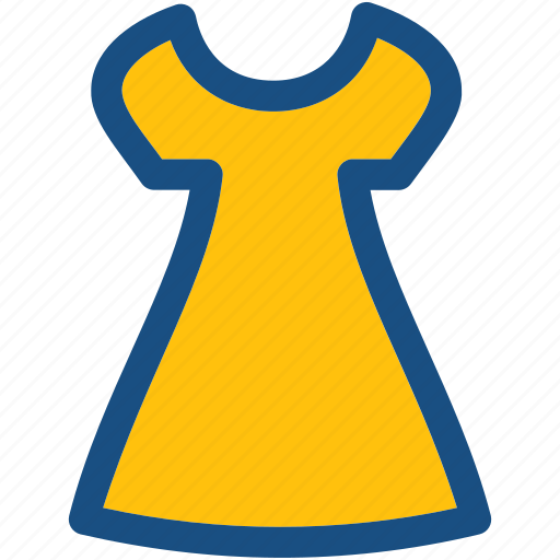 Frock, party dress, sundress, swing dress, woman clothing icon - Download on Iconfinder