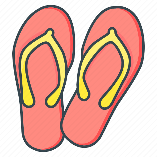 Flip flops, footwear, beach, summer icon - Download on Iconfinder
