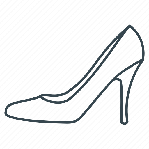 Fashion, footwear, heel, high, shoe, slipper icon - Download on Iconfinder