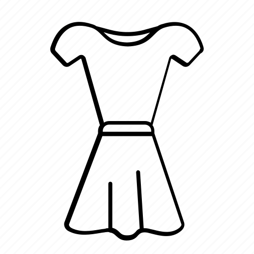 Dress, fashion, beautiful, outline stroke, women icon - Download on Iconfinder