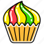 cupcake, fast, fast food, food, french, junk, meal 