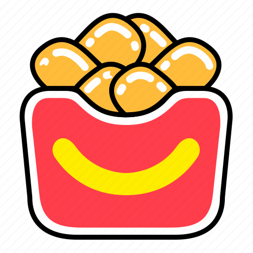 Fast, fast food, food, french, junk, meal, nugget icon - Download on Iconfinder