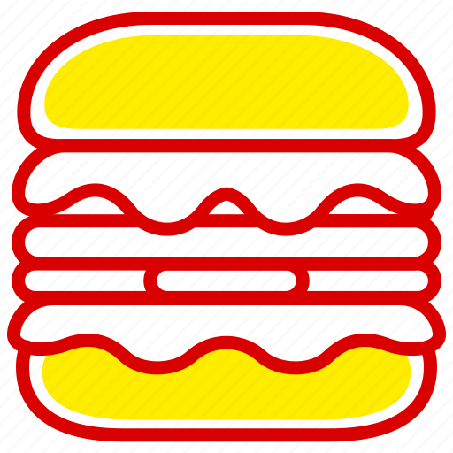 Burger, fast, fast food, food, hamburger, junk, meal icon - Download on Iconfinder