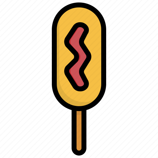 Corndog, fast, food, delivery, junk, restaurants icon - Download on Iconfinder