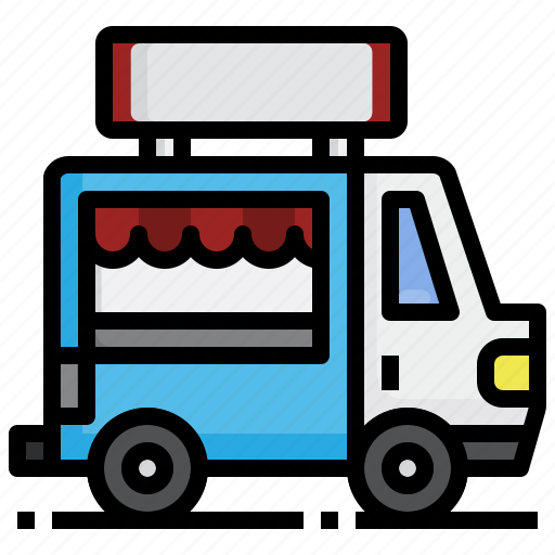 Food, truck, fast, delivery, junk, restaurants icon - Download on Iconfinder