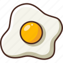 fast, food, filled, fried egg