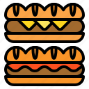 bread, food, hamburger, hotdog, loaf, sandwich, toast