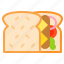 bread, food, hamburger, hotdog, loaf, sandwich, toast 