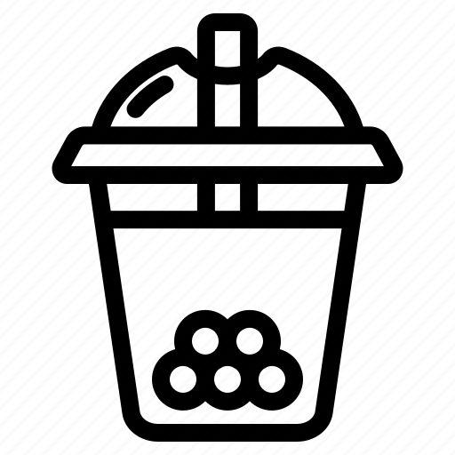 Bubble tea, cup, sweet, beverage, tea, pearl, cold icon - Download on Iconfinder