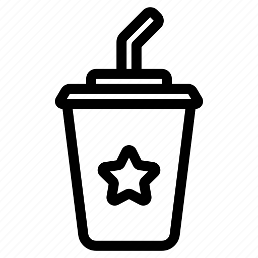 Soft drink, soda, straw, beverage, cold, carbonated drinks, cup icon - Download on Iconfinder