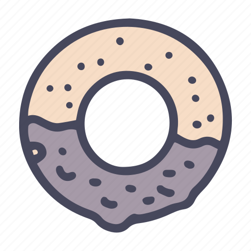 Fast, food, donut, sweet, dessert, snack, chocolate icon - Download on Iconfinder