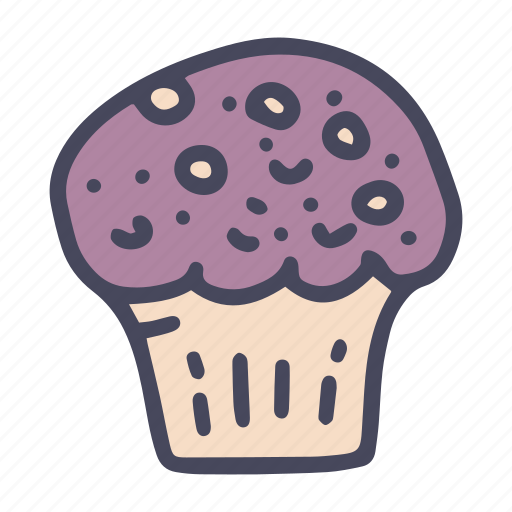 Fast, food, muffin, sweet, bakery, homemade, dessert icon - Download on Iconfinder