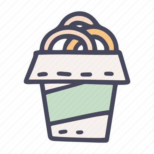 Fast, food, takeaway, onion, rings, meal, appetizer icon - Download on Iconfinder