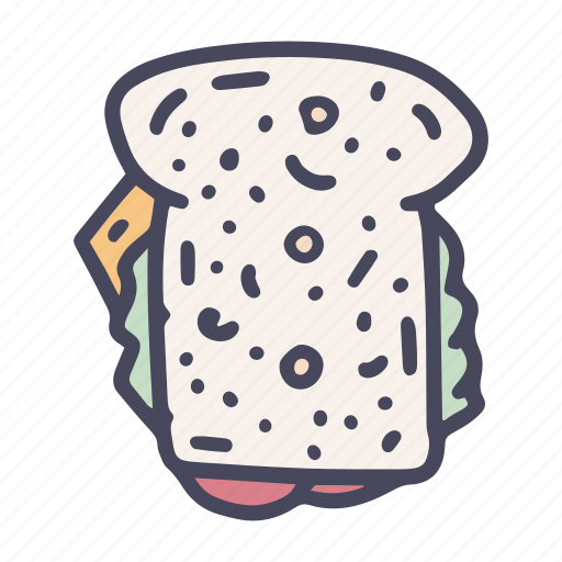 Fast, food, sandwich, bread, cheese, snack, lunch icon - Download on Iconfinder