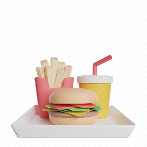Fast, food, front, fruit, kitchen, restaurant, cooking 3D illustration - Download on Iconfinder