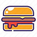 hamburger, junk food, meal, lunch, sandwitch, cheeseburger, reastaurant, food, menu
