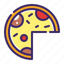 pizza, italian, slice, restaurant, food, lunch, piece, papperoni, bake