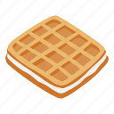 waffle, cake, fast food, food, cooking, meal, kitchen, restaurant
