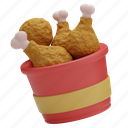 chicken bucket, food, restaurant, meal, drink, lunch, fries, french, snack 