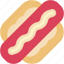 hot, dog, junk, food, sausage, fast, and, restaurant