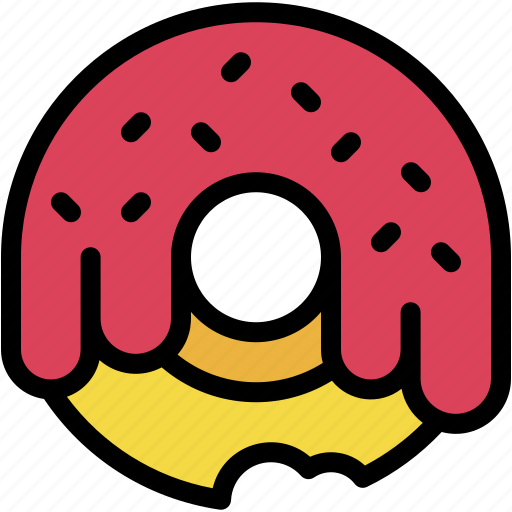 Doughnut, sweet, food, dessert, sugar, fast icon - Download on Iconfinder